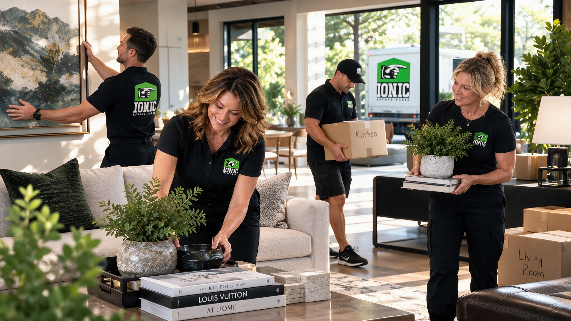 Ionic team staging a modern home